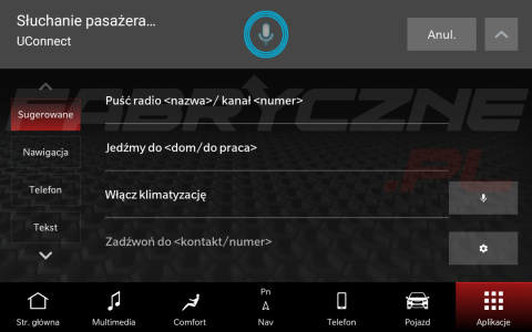 CHRYSLER UCONNECT 5 HARMAN BECKER 10,1" polskie menu, polski lektor, zmiana regionu CHRYSLER UCONNECT 5 HARMAN BECKER 10,1" polskie menu, polski lektor, zmiana regionu