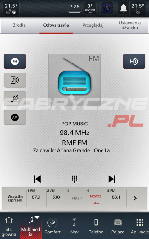 DODGE RAM UCONNECT 5 HARMAN BECKER 12,0" polskie menu, polski lektor, zmiana regionu DODGE RAM UCONNECT 5 HARMAN BECKER 12,0" polskie menu, polski lektor, zmiana regionu