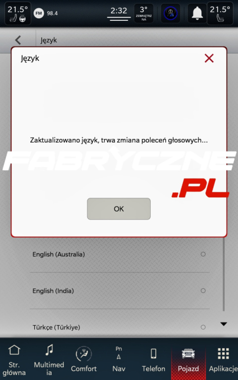 DODGE RAM UCONNECT 5 HARMAN BECKER 12,0" polskie menu, polski lektor, zmiana regionu DODGE RAM UCONNECT 5 HARMAN BECKER 12,0" polskie menu, polski lektor, zmiana regionu