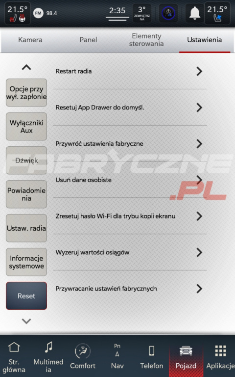 DODGE RAM UCONNECT 5 HARMAN BECKER 12,0" polskie menu, polski lektor, zmiana regionu DODGE RAM UCONNECT 5 HARMAN BECKER 12,0" polskie menu, polski lektor, zmiana regionu