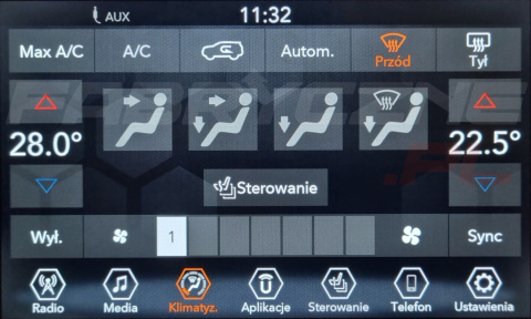 JEEP UCONNECT VP2 CONTINENTAL 7" polskie menu, zakresy radiowe, zmiana regionu JEEP UCONNECT VP2 CONTINENTAL 7" polskie menu, zakresy radiowe, zmiana regionu