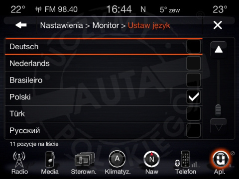 JEEP UCONNECT 8.4" HARMAN BECKER VP3 VP4 polskie menu, polski lektor, zmiana regionu JEEP UCONNECT 8.4" HARMAN BECKER VP3 VP4 polskie menu, polski lektor, zmiana regionu