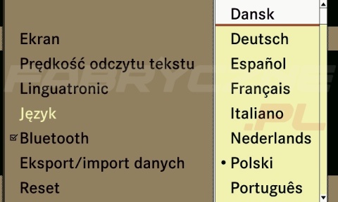 MERCEDES COMAND ONLINE NTG 4.5 polskie menu, polski lektor, zmiana regionu MERCEDES COMAND ONLINE NTG 4.5 polskie menu, polski lektor, zmiana regionu