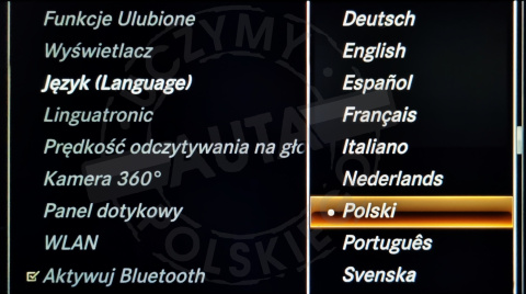 MERCEDES COMAND ONLINE NTG 5.0 polskie menu, polski lektor, zmiana regionu MERCEDES COMAND ONLINE NTG 5.0 polskie menu, polski lektor, zmiana regionu
