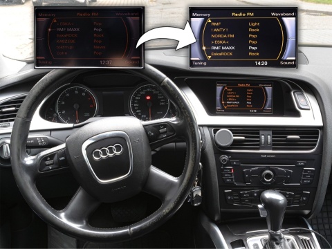 Audi A4 B8 (2007–2011) – Naprawa wyświetlacza radia Concert Audi A4 B8 (2007–2011) – Naprawa wyświetlacza radia Concert