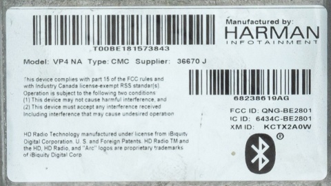 Naprawa Radia Uconnect 8.4" Harman Becker VP3 VP4 - Chrysler Pacifica, 200, 300 (2015-2017r.) | Serwis nawigacji