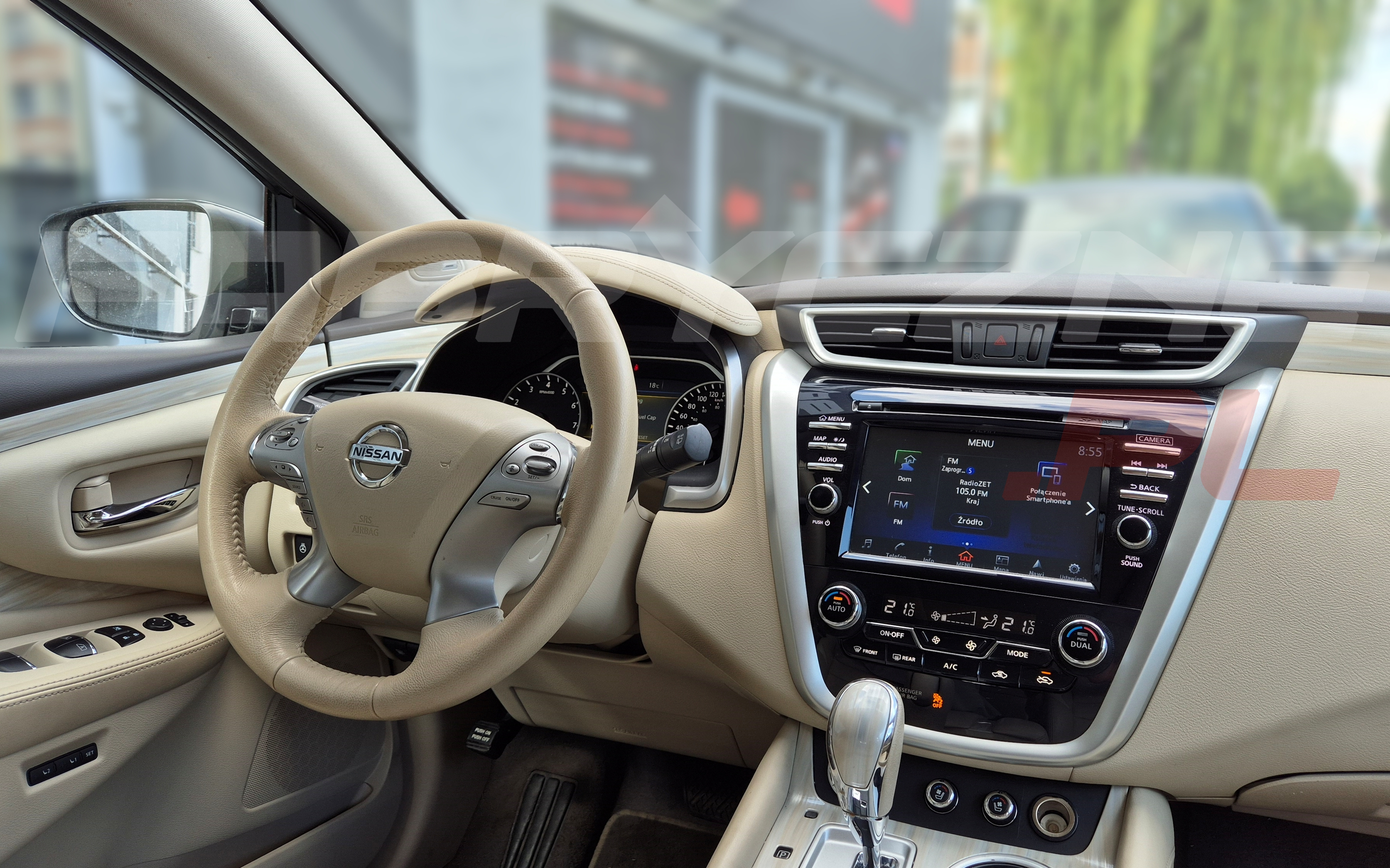 NISSAN MURANO POLSKIE MENU CARPLAY ANDROIDAUTO