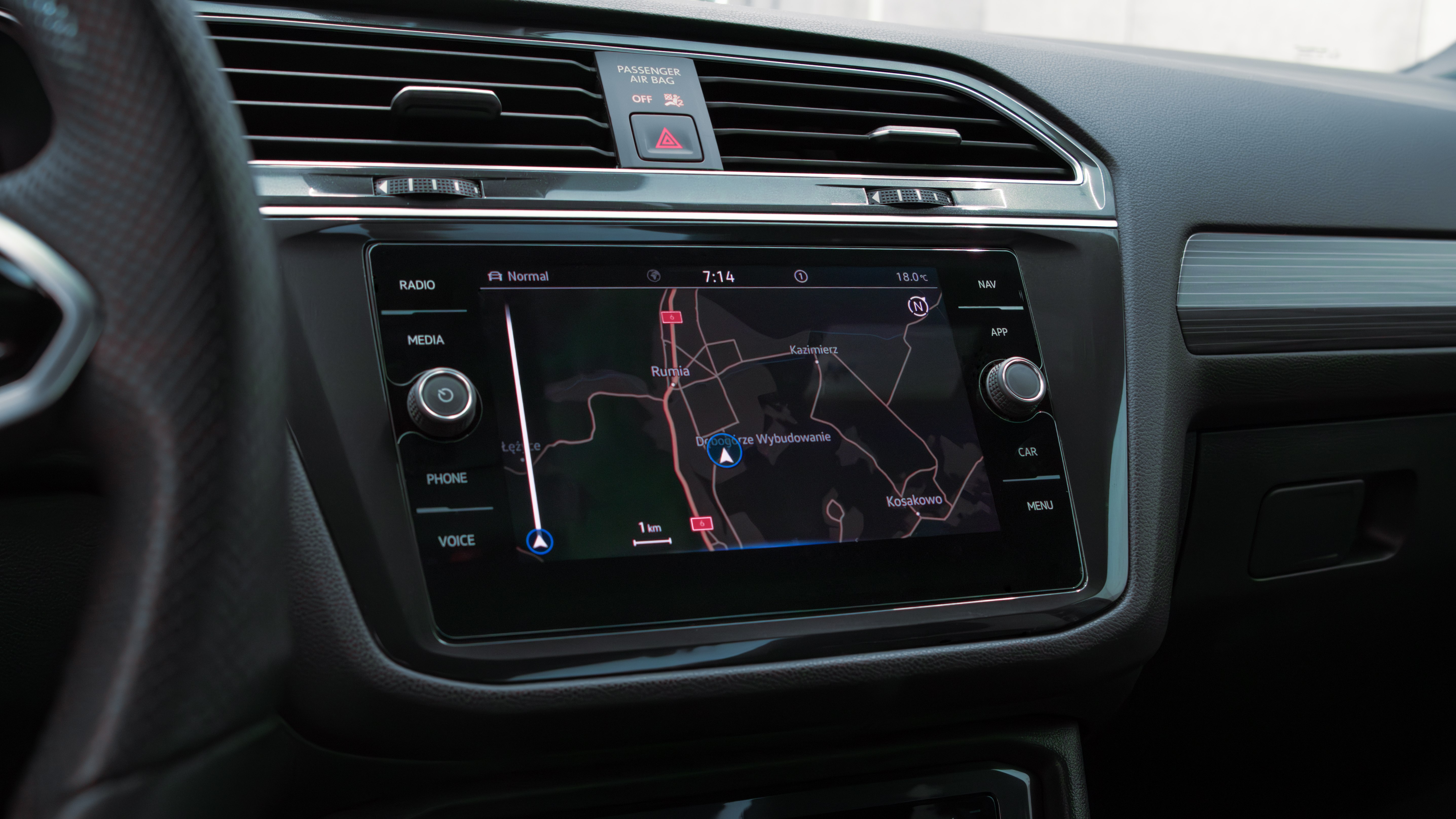 volkswagen tiguan mapa polski