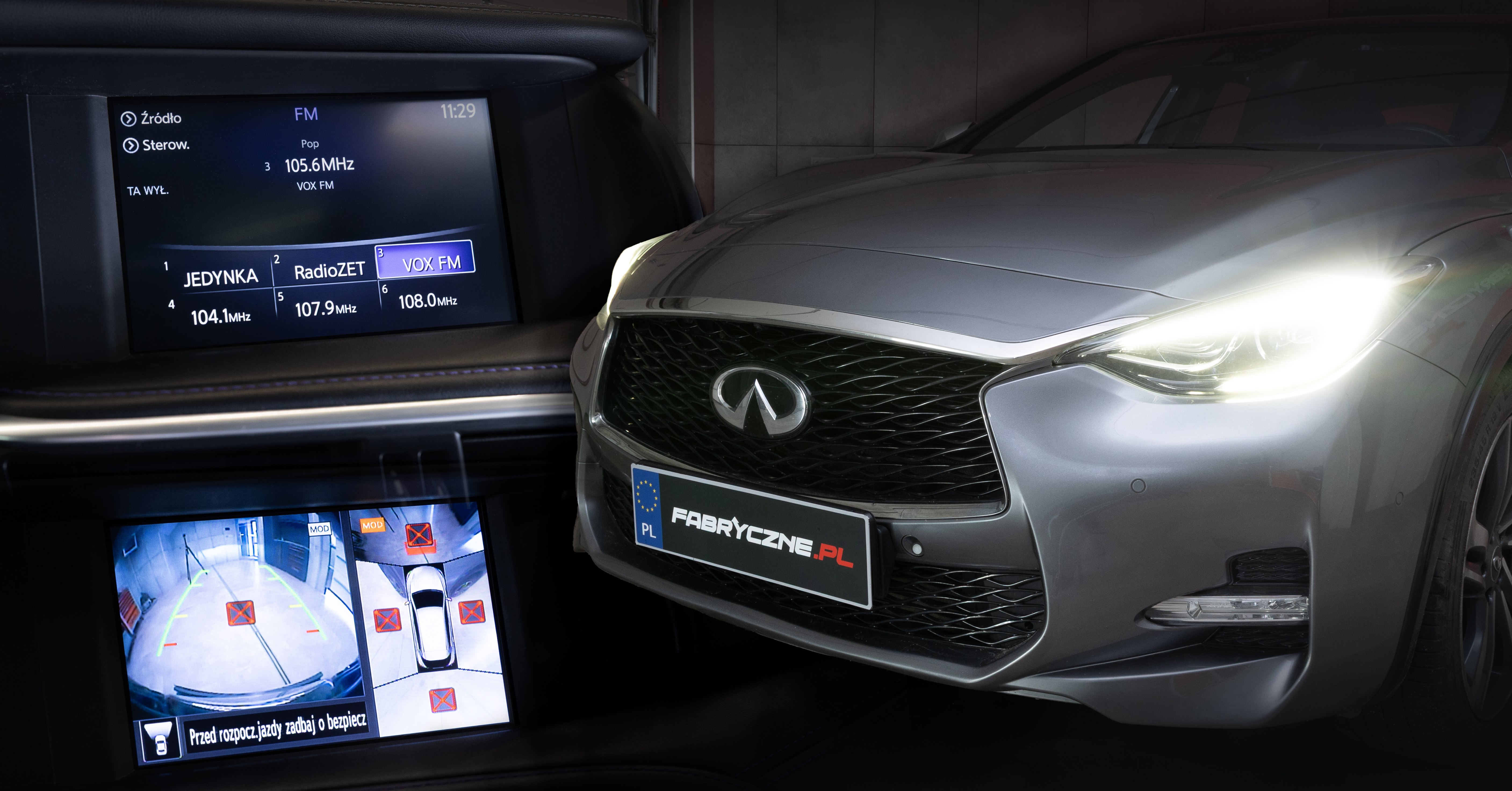 infiniti problem z kamerami