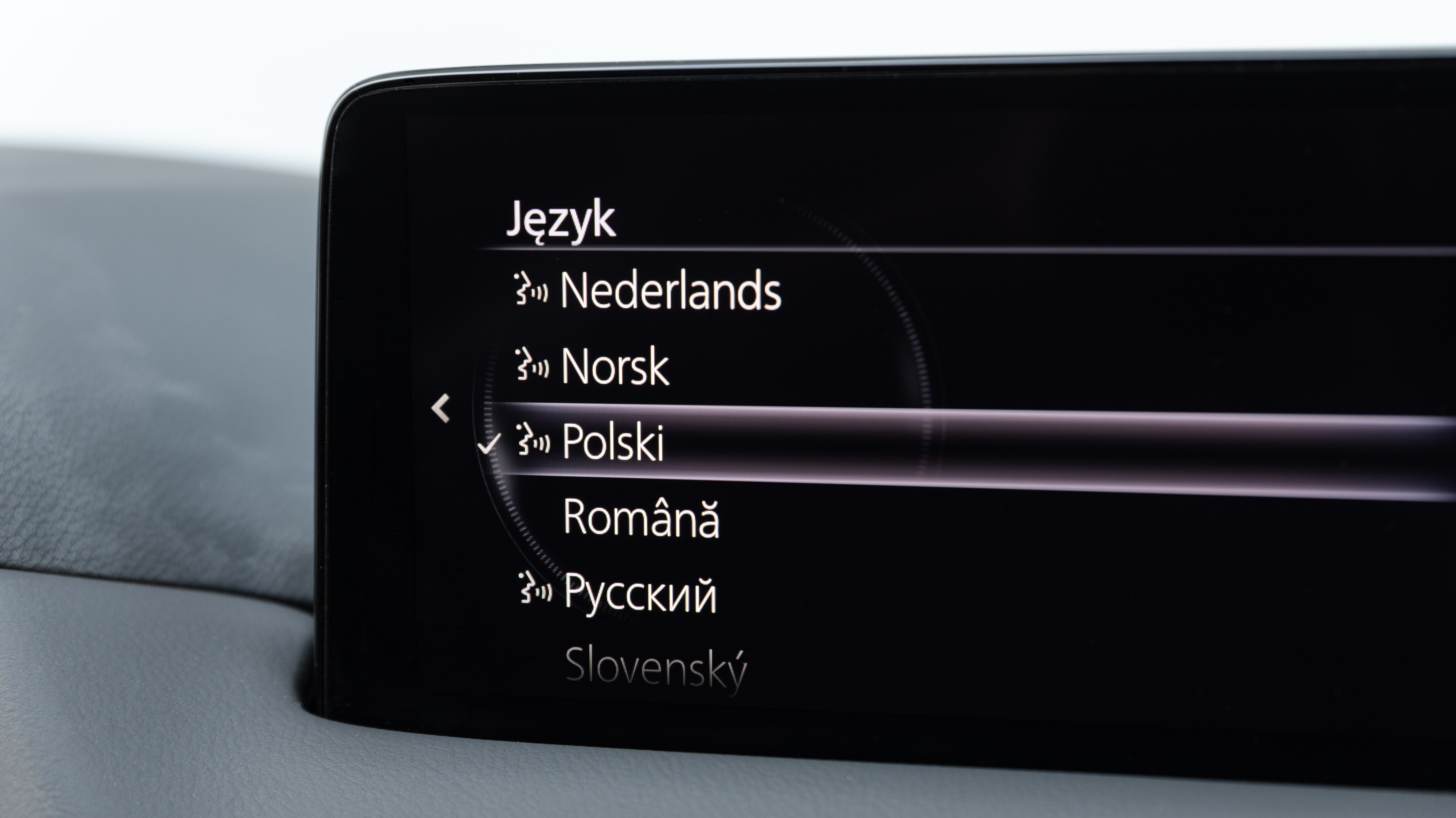 język polski w mazda cx5 z usa