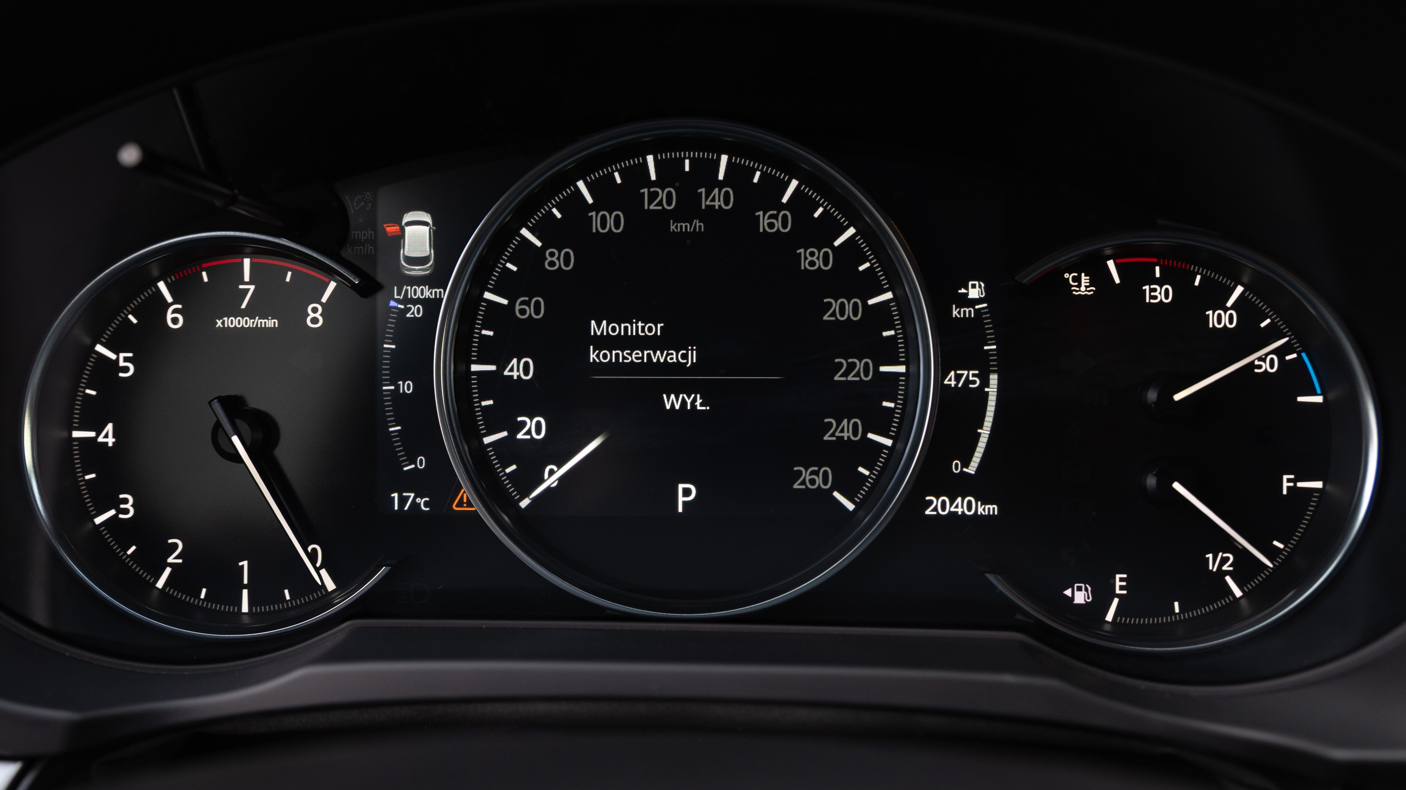 mazda cx 5 polskie zegary